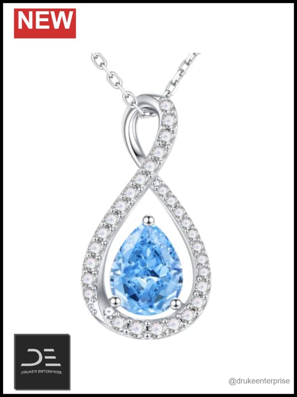 925 Sterling Silver Pendant Necklace, Hypoallergenic Birthday Gift for Women